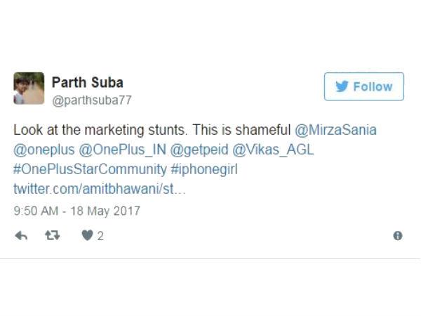 Sania Mirza promotes One Plus 3T, using her iPhone; gets trolled on Twitter