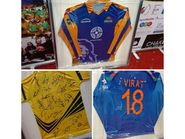 Virat Kohli signed Team India jersey auctioned for Shahid Afridi Foundation