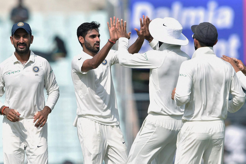 Kolkata Test, Day 4, Live: Sri Lanka take lead but Shami, Bhuvneshwar wreak havoc Kolkata Test, Day 4, Live: Sri Lanka take lead but Shami, Bhuvneshwar wreak havoc