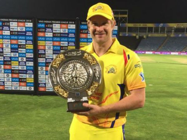 షేన్ వాట్సన్‌కు మ్యాన్ ఆఫ్ ద మ్యాచ్ అవార్డు