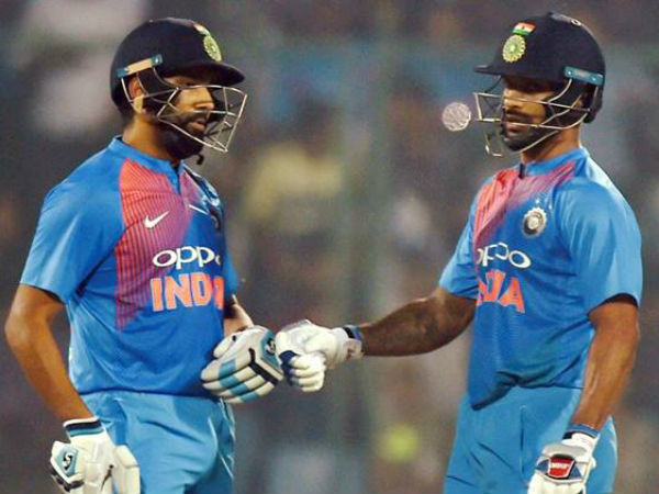  34 ఇన్నింగ్స్‌ల్లో 1103 పరుగులు చేసిన ధావన్-రోహిత్ జోడీ