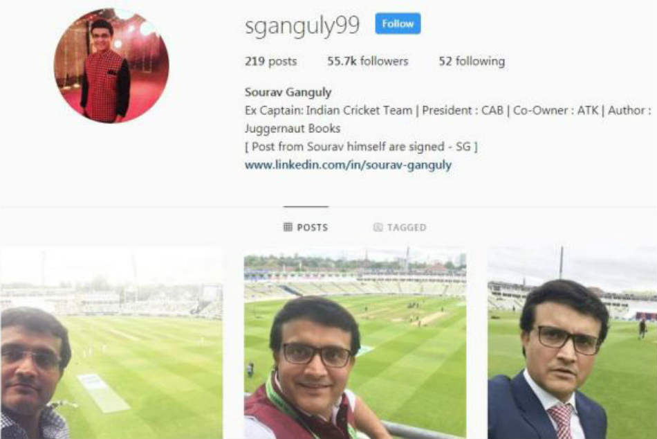 Sourav Ganguly says Instagram account is fake after post advising Virat Kohli and Team India