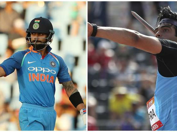 కోహ్లీతో పాటు జావెలిన్‌ త్రోయర్‌ నీరజ్‌ చోప్రా పేర్లు