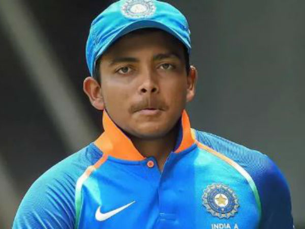 గత మ్యాచ్‌లో పృథ్వీ షాకు అవకాశం