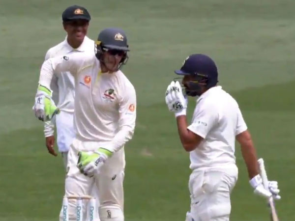  ఎంతో సహనంతో క్రీజులో రోహిత్ శర్మ 