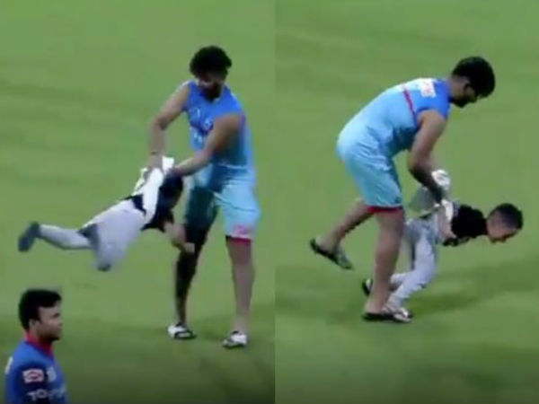 జోరావర్‌ను టవల్‌లో వేసుకొని గిరిగిరా తిప్పిన రిషబ్ పంత్‌ 