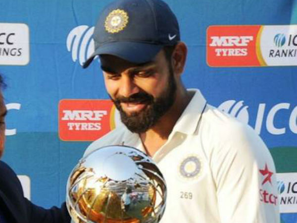 టెస్టు ర్యాంకింగ్స్‌లో మొదటి స్థానాన్ని