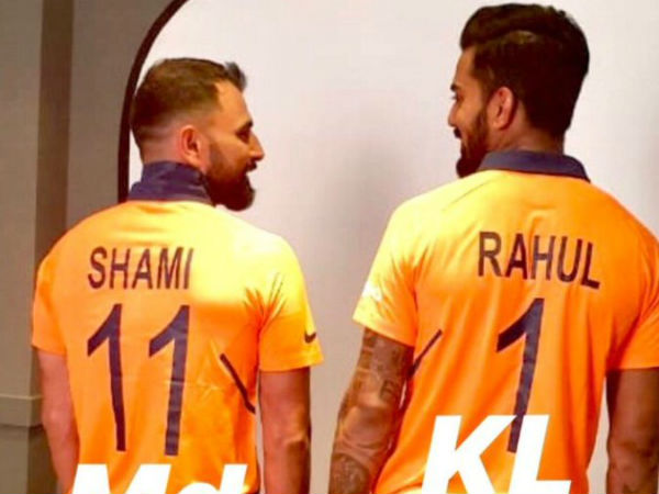 చాహల్, షమీ, రాహుల్ కొత్త జెర్సీలు ధరించి