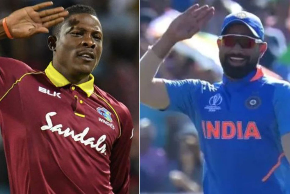 World Cup 2019: Sheldon Cottrell responds to Mohammed Shami imitating his salute celebration World Cup 2019: Sheldon Cottrell responds to Mohammed Shami imitating his salute celebration