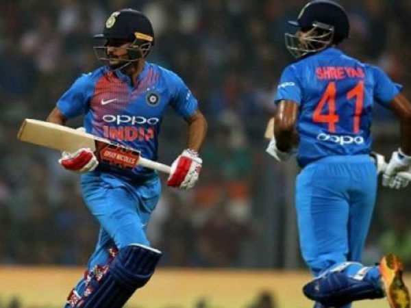 మిడిలార్డర్‌లో మనీష్‌ పాండే, శ్రేయస్‌ అయ్యర్‌ 