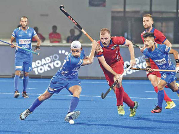 రష్యాపై గెలిచిన పురుషుల జట్టు