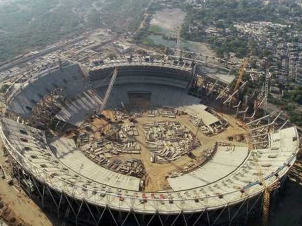 90 శాతం పూర్తైన స్టేడియం నిర్మాణం