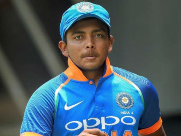 ఓపెనర్‌గా పృథ్వీ షా: