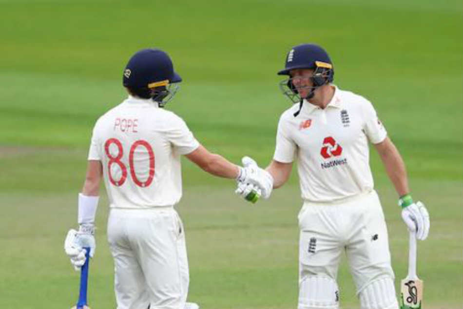 England vs West Indies 3rd Test: Ollie Pope, Jos Buttler keep WI at bay with century stand England vs West Indies 3rd Test: Ollie Pope, Jos Buttler keep WI at bay with century stand