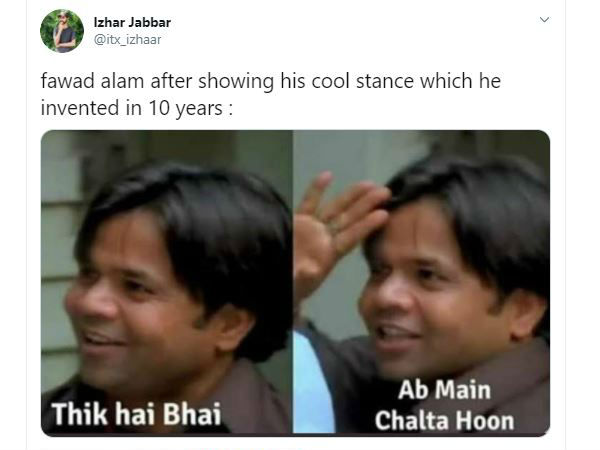 England vs Pakistan: Twitter trolls Fawad Alam for his unique batting stance