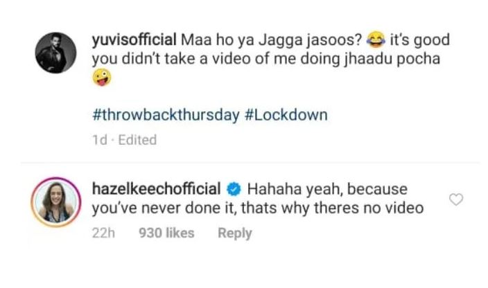 Former Indian cricketer Yuvraj Singh Captured Washing Utensils By Mother, Hazel Keech Makes Fun Of Him