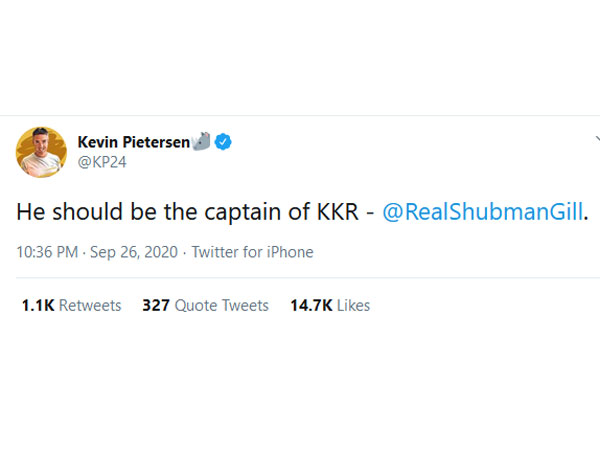  Kevin Pietersen says Shubman Gill should be the captain of KKR