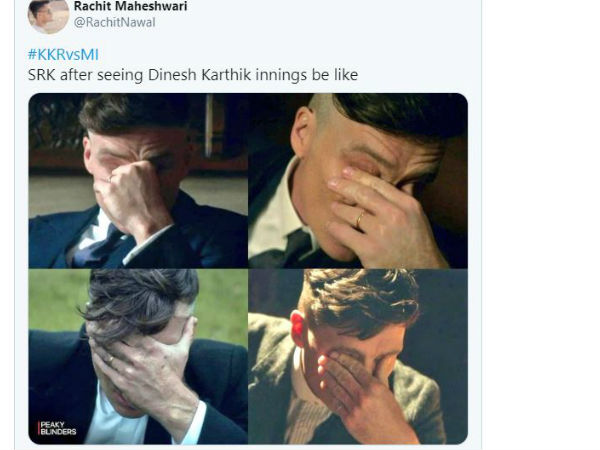 IPL 2020, KKR vs MI: Kolkata Knight Riders Fans Trolled Dinesh Karthik After He Failed To Score Runs