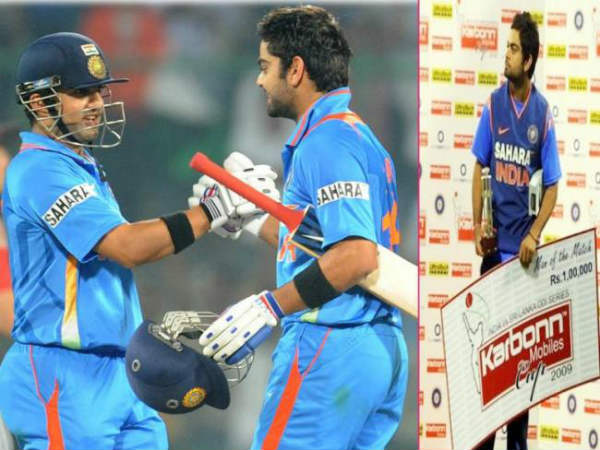 కోహ్లీ ఫస్ట్ సెంచరీకి గంభీర్ ఫిదా