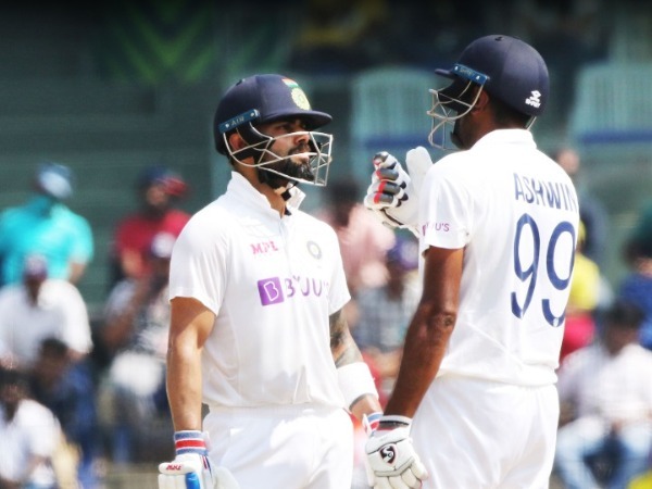 ఆదుకున్న కోహ్లీ, అశ్విన్..