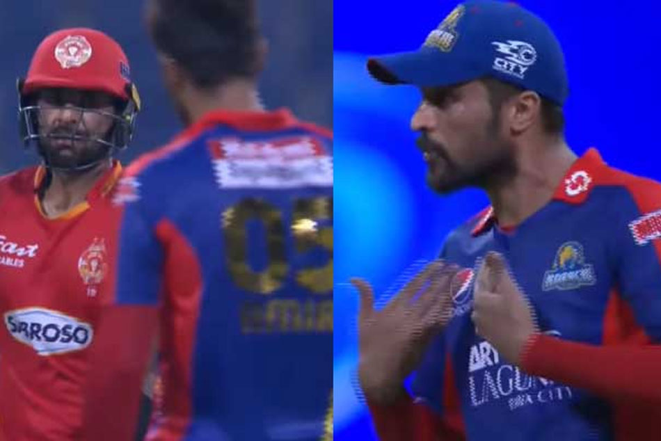 Mohammad Amir and Iftikhar Ahmed get involved in a heated altercation during PSL 2021 match Mohammad Amir and Iftikhar Ahmed get involved in a heated altercation during PSL 2021 match