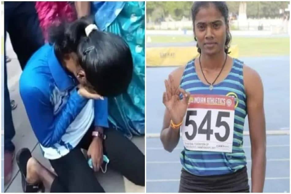 Athlete Dhanalaxmi broke down after learning that her sister had passed away Athlete Dhanalaxmi broke down after learning that her sister had passed away