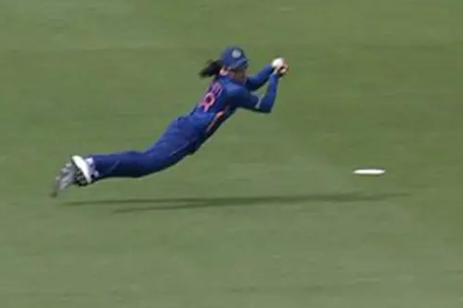 Smriti Mandhana Takes A Stunning Catch To Dismiss Sophie Devine in 4th Womens ODI against New Zealand Smriti Mandhana Takes A Stunning Catch To Dismiss Sophie Devine in 4th Womens ODI against New Zealand