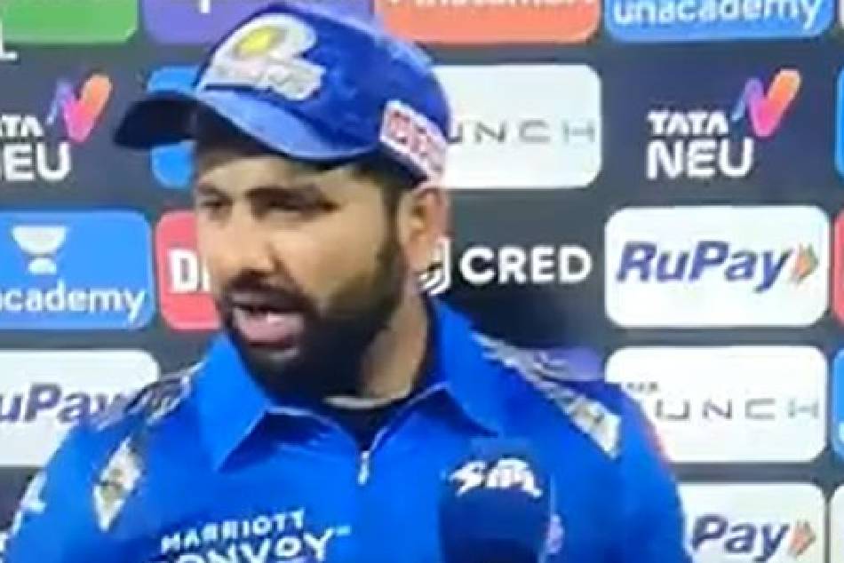 MI vs KKR: Rohit Sharma Gets Frustrated At Presentation Ceremony After Looking At Pat Cummins Innings