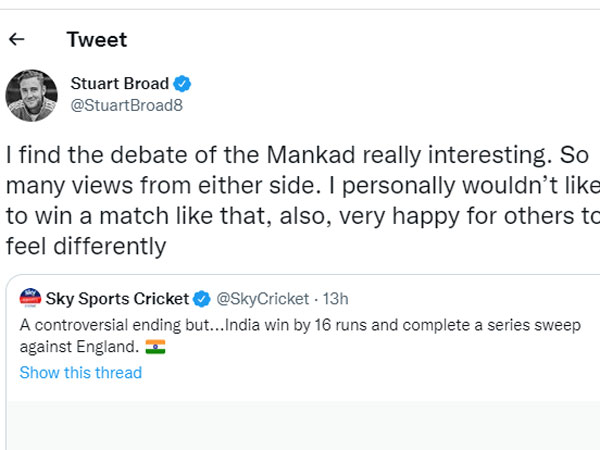 IND W vs ENG W 3rd ODI: Stuart Broad reacts on Charlie Deans run-out by Deepti Sharma