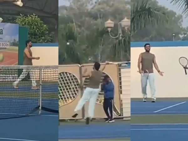 టెన్నిస్ టోర్నీలో హీరో