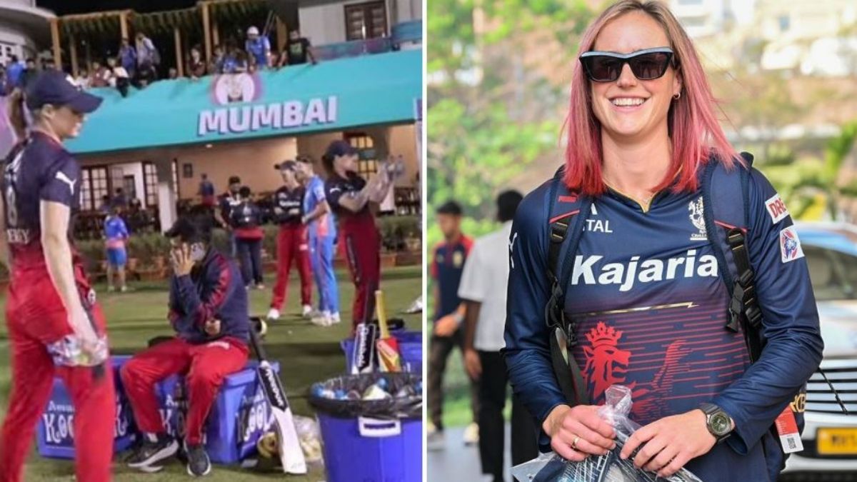 WPL 2023: Ellyse Perry cleans RCBs dugout after conclusion of match WPL 2023: Ellyse Perry cleans RCBs dugout after conclusion of match