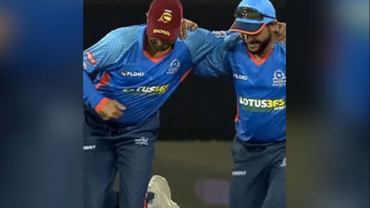 Harbhajan and Suresh Raina dance to Naatu Naatu song Harbhajan and Suresh Raina dance to Naatu Naatu song