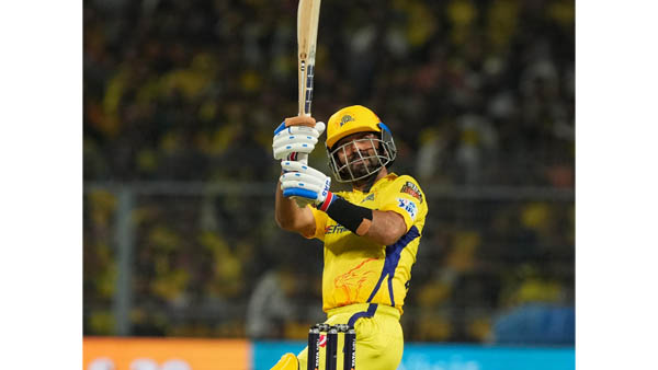  Rahane, Conway and Dube Blitz power CSK to Record 235/4
