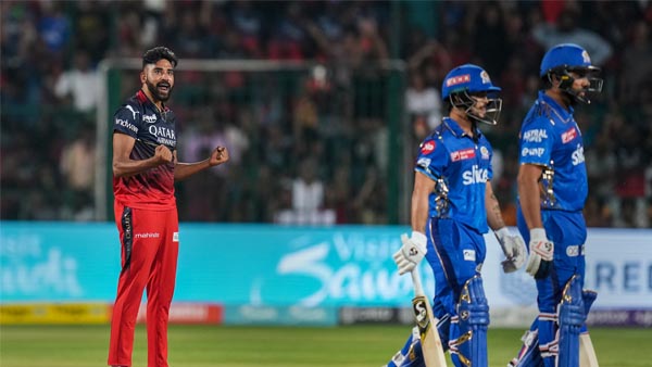 RCB vs MI: Telugu player Tilak Verma SUPERSHOW helps MI post 171/7