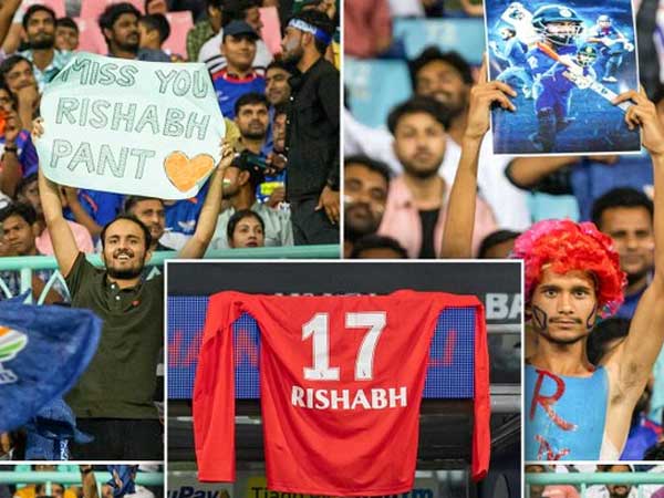 Rishabh Pant Jersey Gesture