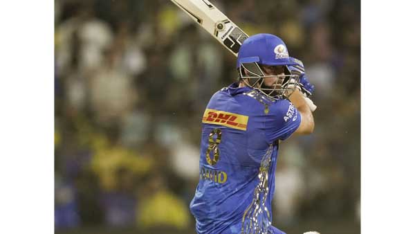 Tim David Hattrick sixes help MI beat RR