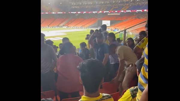 IPL 2023 Final: Policeman slapped by woman, controversy during at Narendra Modi Stadium