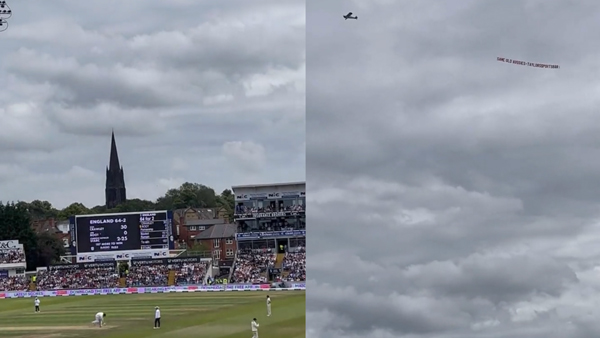  A fan rented a flight to mock Aussies during the game