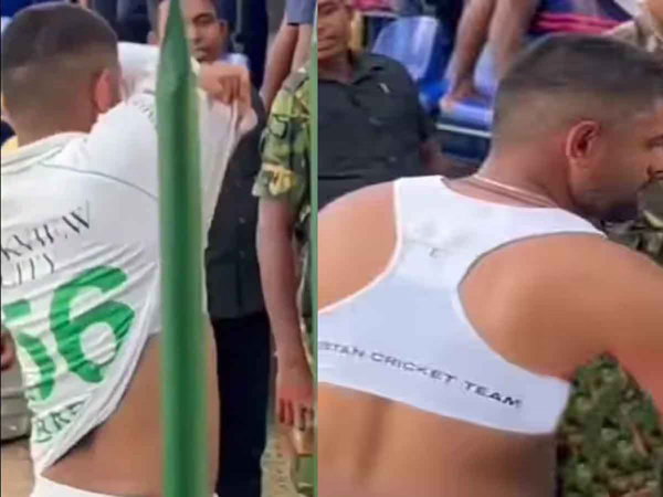 Pakistan captain gifted his jersey to a fan