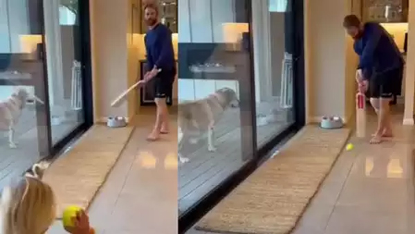 Kane Williamson shares an adorable video of playing Cricket 
