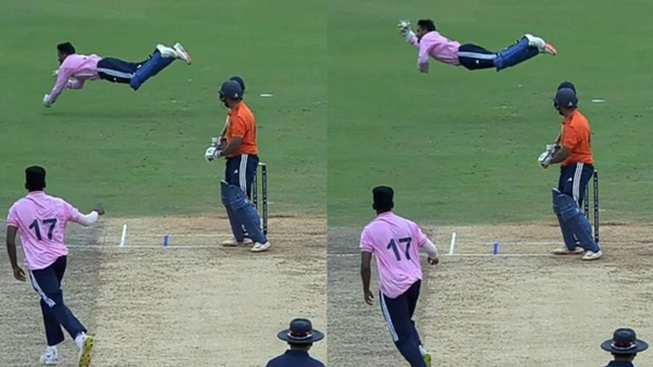 Fans shock after Prabhsimran Singh takes a stunner to dismiss Ricky Bhui 