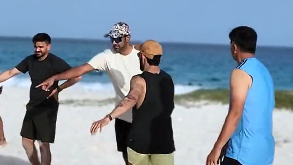 WIvsIND Rahul Dravid had a heated debate with two people in a beach