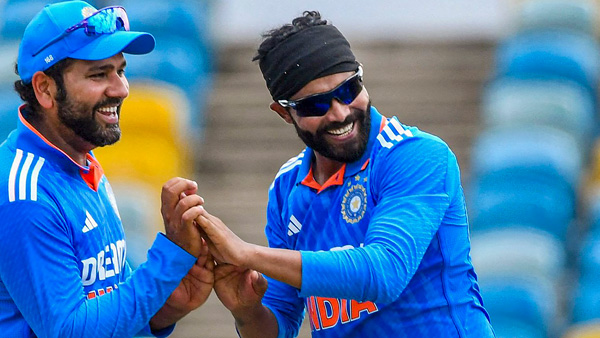 Rohit Sharma helps India Beat West Indies by 5 wickets in 1st ODI.