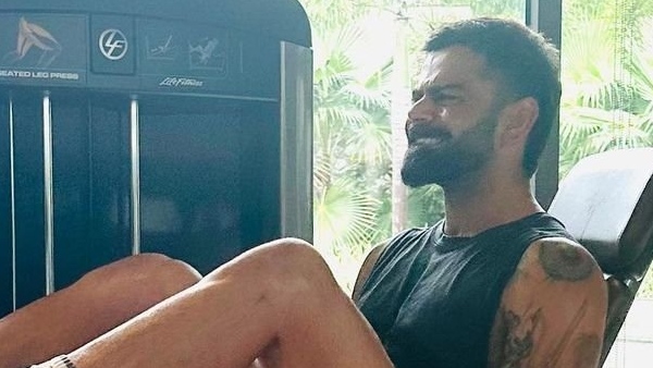 INDvsWI Virat Kohli shares his gym workout photos on instagram