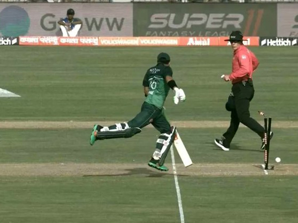 Mohammed Rizwan bizarre run out 