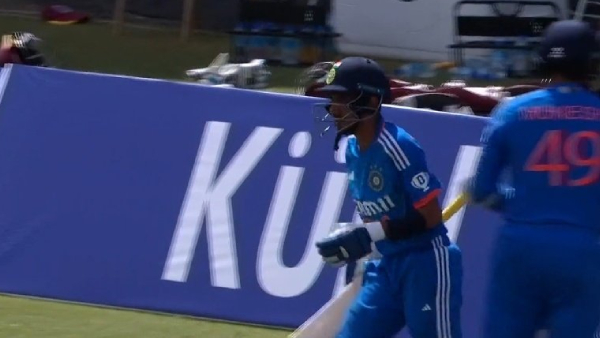 IND vs WI: Dravid try to stop Chahal as he walks out to bat in last over goes viral