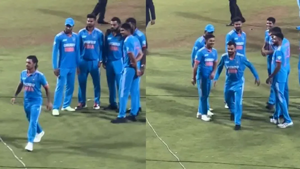  Ishan Kishan mimics Virat Kohli walk