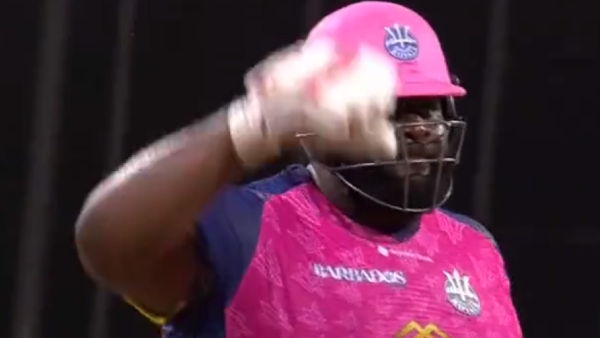 Biggest cricketer in the world Rahkeem Cornwall blasts a century. 