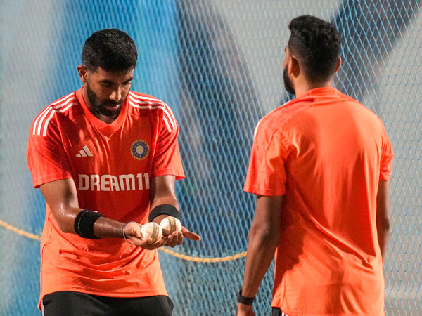 Jasprit Bumrah and Mohammed Siraj during a practice session Jasprit Bumrah and Mohammed Siraj during a practice session