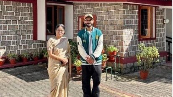  World Cup 2023 Virat kohli visits Chinmaya Tapovan Ashram in Dharamshala